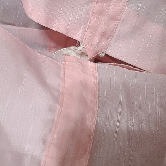 VTG Brooks of Dallas Womens Uniform Lounge Jacket Pink Embroidered Pockets Sz L? - Picture 6 of 12